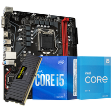 英特尔i5 10400F/10600KF i511400F i510400F盒装处理器CPU主板套装 B560M/B460M H+8G内存 板U套装 i5 10400F 2.9GHz 6核12线程