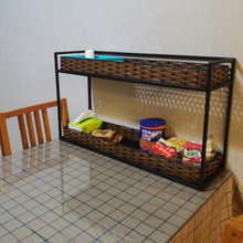 办公桌收纳置物架 网红厨房餐桌上收纳桌面置物架整理多层零食架 虎雀（HUQUE） 二层40*26*40长宽高 2层