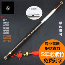 滇峰紫竹横吹儿童成人初学入门考级DC降BGF调演奏型巴乌乐器 降E调