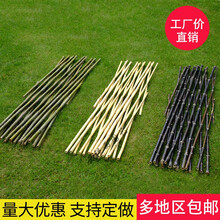 户外竹篱笆伸缩栅栏围墙围栏庭院花园隔断护栏防腐竹竿爬藤支架杆    卫亮 白竹高180*宽200