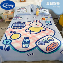【冰丝垫】迪士尼旗舰官方店隔尿垫儿大号超大婴儿防水可洗透气宝宝床罩儿童防尿冰丝床单夏天 夏日野餐全冰丝防水床单款通用款 230x250cm