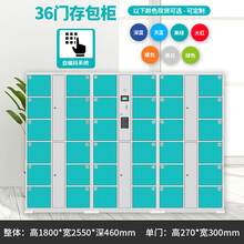 豹牌寄存柜自助储物柜智能红外人脸识别商场超市扫码寄存电子存包柜 36门自编密码    备注颜色