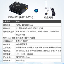 亿佰特ZigBee3.0模块无线低功耗大功率网关RJ45电台以太网接口DTU E180-DTU(ZG120-ETH)+送吸盘天线