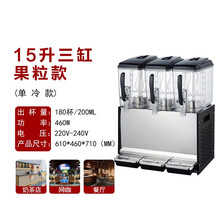 商用果汁机冷饮机冷热双温速溶饮料机多功能自助奶茶咖啡机双缸自动小型大容量摆摊标王 15*3制冷+果粉