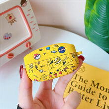 奴玛尼索尼WF-1000XM4无线蓝牙耳机保护套降噪磨砂软壳充电盒套防摔适用索尼wf1000xm4时 索尼WF-1000XM4【黄色调皮卡】+挂钩