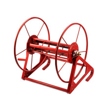 村舍 水管车收纳架不锈钢收管器缠盘管绕管机软管农用手摇收管卷管器  200米收管器红色＋1.5米管 2分接头