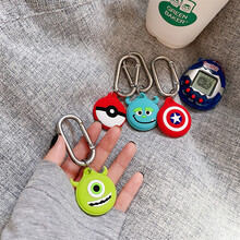 娱品 适用苹果AirTag卡通保护套学生可挂式iPhone防丢器保护套壳定位airtags摔壳追踪器 苹果AirTag防丢器保护套  绿眼仔