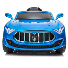 拉普尼司儿童电动车玛莎拉蒂四轮带遥控汽车婴幼儿玩具车可车坐人 17【12V大锂电】珠光蓝全功能