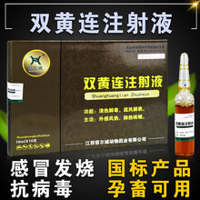 兽药双黄连注射用液猪药牛羊清热解毒兽用退烧药清肺针剂 1盒