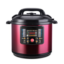 达洛优商用电压力锅8L10L12L升大容量饭煲电高压锅食堂双胆小秋家 新12升双胆红色  一键排气