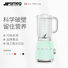 SMEG斯麦格 意大利进口 复古果汁机榨汁机破壁机 电动搅拌辅食机 BLF01 粉绿色