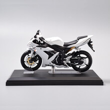 川崎H2R摩托车1:12合金机车模型成品男客厅金属汽车摆件 雅马哈R1-白色
