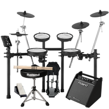 罗兰电子鼓TDE1/TD1DMK 便携电鼓架子鼓 成人儿童初学者入门TD4kp升级品质定制款 TD-1DMKX+罗兰PM100音箱+鼓凳礼包
