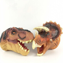 七夕情人节礼物儿童网红大号恐龙手偶玩具软胶男孩霸王龙3-6岁以上小孩生日礼物送女友 霸王龙+三角龙(赠兵人+恐龙模型)