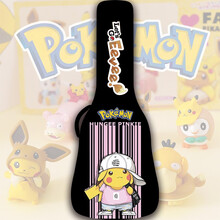 个性民谣吉他背包加厚海绵定制吉他包双肩包男女学生时尚彩绘涂鸦吉他袋38/39寸40/41寸包 多谱林 皮卡丘B款（新）