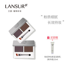 兰瑟（LANSUR） 银炫丝柔眉粉防水防汗不脱色持久自然网红女眉笔眉膏水雾眉初学者 2#巧克力色