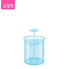 阿嚓热 起泡瓶洗面奶起泡杯打泡器洗手液沐浴露慕斯泡沫打泡瓶 旅行款-蓝色1个
