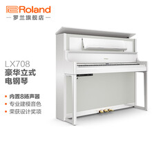 罗兰（Roland）LX708立式电钢琴88键重锤专业演奏舞台演出高端数码钢琴 LX708白色钢琴漆+琴架+三踏板+琴凳