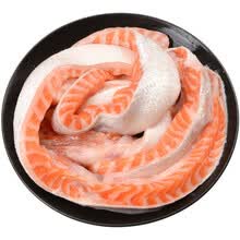 三文鱼肚腩条500g鱼油中段腹肉无刺无骨肥瘦相间三文鱼纯肉 丽鲜玫 5斤装