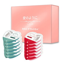 交悦冰火两重天口爱水润滑油可食用口爱吹箫口交套冰感热感水口舔高潮激情用具男女共用夫妻情趣口爱膜性用品 日版12支蜜桃冰火盒装