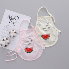 婴儿肚兜夏季薄款纯棉护肚子肚围宝宝夏天新生春秋护脐0-3小兜兜 西瓜超薄透气肚兜 粉色+黄色 66码，6-12个月宝宝