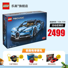 乐高（LEGO）积木 机械组Technic 旗舰店限量收藏款积木拼装汽车模型16岁+男孩玩具生日礼物 布加迪 Chiron 42083