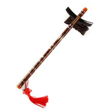 竹笛 笛子乐器 初学竹笛儿童初学者零基础 演奏精制横笛抖音 黑色D调(中级练习)+礼包+教材