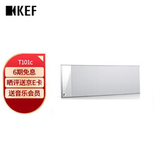 KEF T101c HiFi无源音箱 超薄家庭影院 时尚卫星影院音响系统 中置扬声器 白色 一只