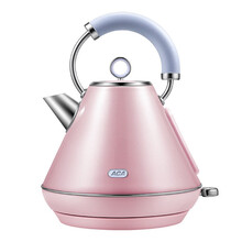 北美电器（ACA）电热水壶家用304不锈钢烧水壶自动断防干烧AK-SC18A(粉红)