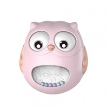 杉贝 SHANBEI 不倒翁婴儿玩具0-3-6-12个月男女宝宝早教儿童抚触娃娃抖音同款 Q萌款 粉红色