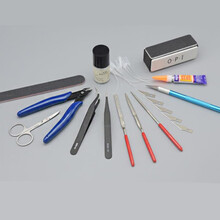 入门高达模型工具套装新手素组军事拼装笔刀剪钳水口钳打磨高达制作包 入门13件套 不选