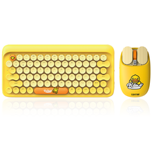 LOFREE 洛斐 无线光电键鼠套装 DOT圆点蓝牙机械键盘鼠标DIY办公套装 小黄鸭键鼠