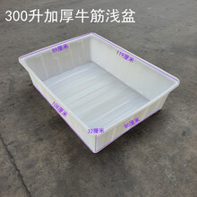家恒宝 泡瓷砖专用箱牛筋加厚泡瓷砖专用箱塑料水箱家用养鱼养龟水产长盆长方形拉鱼箱 300升牛筋浅盆