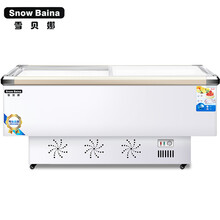 雪贝娜冰柜商用展示柜超市雪糕柜深体岛柜大容量冷藏双温 1.8米双温区岛柜