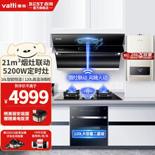 华帝百得（BEST） 侧吸式21立方智能感应自清洗油烟机燃气灶具热水器消毒柜烟灶热消套装 E303C E303C+QE61+DR16+DX05 天然气(12T)