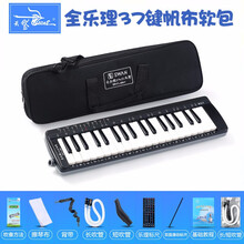 天鹅全乐理口风琴37键初学专业演奏级口吹琴吹管乐器小学生用儿童 【全乐理37键帆布软包】两套吹管组(多送一套)