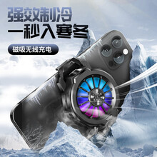 斐酷 适用于三星s21+手机散热器降温神器制冷小风扇s10/NOTE20FE主播直播c9吃鸡游戏王者 磁吸式【1秒极速冰冻降温丨无线充电】二合一电竞款黑 魅族魅蓝17/18/18/Pro