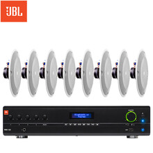jbl CSS系列吸顶音响VMA功放套装 吸顶喇叭吊顶吸顶喇叭功放套装 背景音乐公共广播 定压喇叭 8138*8+VMA160