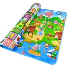 宝宝爬行垫 加厚爬爬垫 防潮泡沫地垫 婴儿童游戏家用客厅可折叠 0.9米*1.8米*1厘米双面
