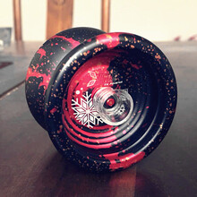 火力王3冰魄悠悠球 光子精灵S 怀旧复刻版 彩盒包装 冰焰金属爆旋溜溜球 彩盒火山岩冰魄+10绳+手套+ 金10珠轴【限量】