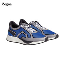 杰尼亚（Zegna） 2021秋冬款 蓝色配灰色 Net-light 球鞋 LHNIT-A5136X-BNL-5 39码