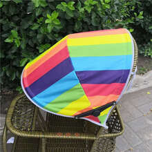 婴儿推车遮阳棚夏季儿童推车遮阳棚通用推车遮阳棚竹藤推车遮阳棚 【升级版】新虹色 【无】