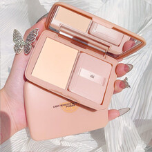 xixi光感柔缎控油美肌粉饼 高颜值仙女粉饼定妆控油柔雾细腻 02#柔粉色