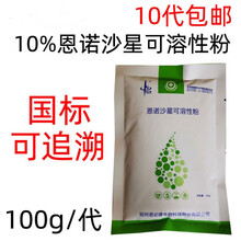 兽药兽用10%恩诺沙星可溶性粉猪鸡药支原体副嗜血杆菌肠炎咳嗽喘