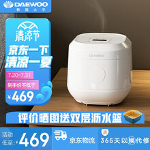 韩国大宇（DAEWOO）小型电饭煲  1.2L迷你多功能家用单人电饭煲便携宿舍1-2人煮饭锅电饭锅 白色