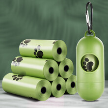 茨格曼 狗狗拾便袋【15/卷 6卷+收纳盒】胶囊拾便器宠物垃圾袋清洁袋垃圾袋可降解