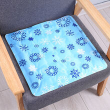 原素优选冰垫坐垫学生夏天水垫屁股免注水冰袋汽车夏季冰凉垫降温神器冰枕 浅蓝雪花 44*44cm【仅一件】