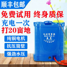 益晨 电动喷雾器农用多功能充电打药机锂电池防疫消毒果树喷洒背负式打药喷农药高压消毒机 16L手摇加厚中配款(2%的人选择)