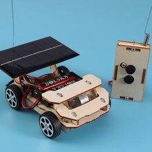 小学科技组装太阳能 自制太阳能遥控车 科技小制作小发明中小学手工组装材料创新作品 太阳能遥控赛车(1套起拍)
