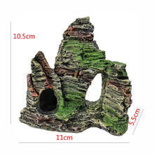 [店铺推荐]买11小草 鱼缸假山装饰 水族箱造景水草套餐 仿真小桥假山气石 C洞假山